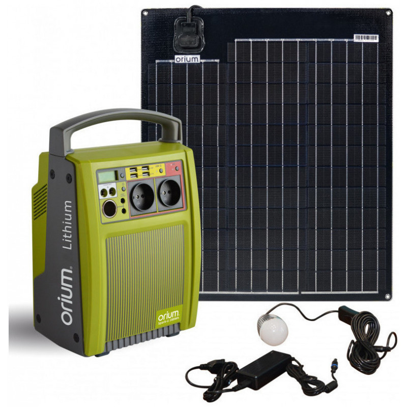 Lot de 2 Panneau solaire chargeur solaire 50W 18V portable pliable