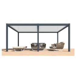 Pergola autoportée ZEPHIR 6x4 m motorisée - OCEO