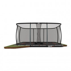 Trampoline Ultim Pro Bouncer Flatground 5x5 + Filet de sécurité Deluxe XL - BERG