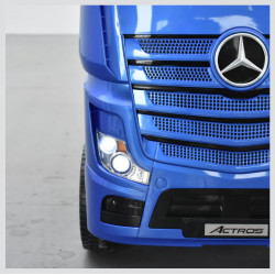 Camion électrique enfant Mercedes Actros Bleu - APOLLO - Loisir-Plein-Air
