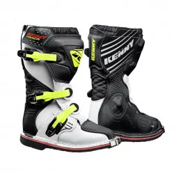 Bottes enfant Track Junior White Neon Yellow - KENNY