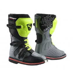 Bottes enfant Track Junior Black Grey Neon Yellow - KENNY