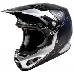 Casque Formula S Carbon Legacy Bleu Carbone/Silver - FLY