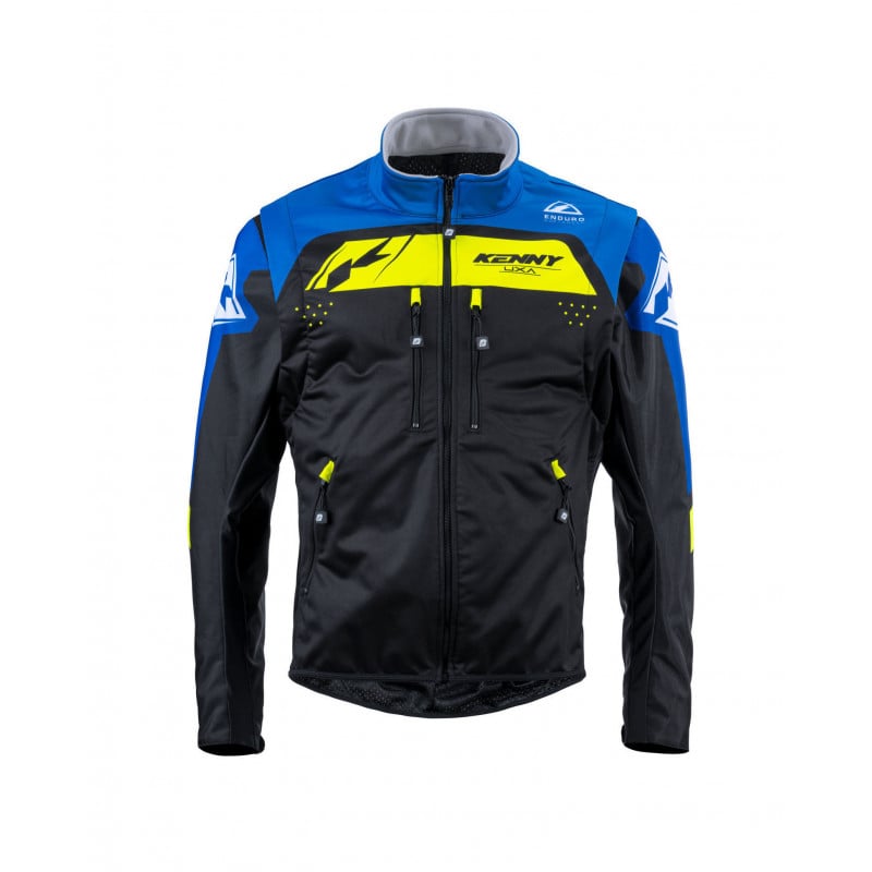 veste softshell enduro blue