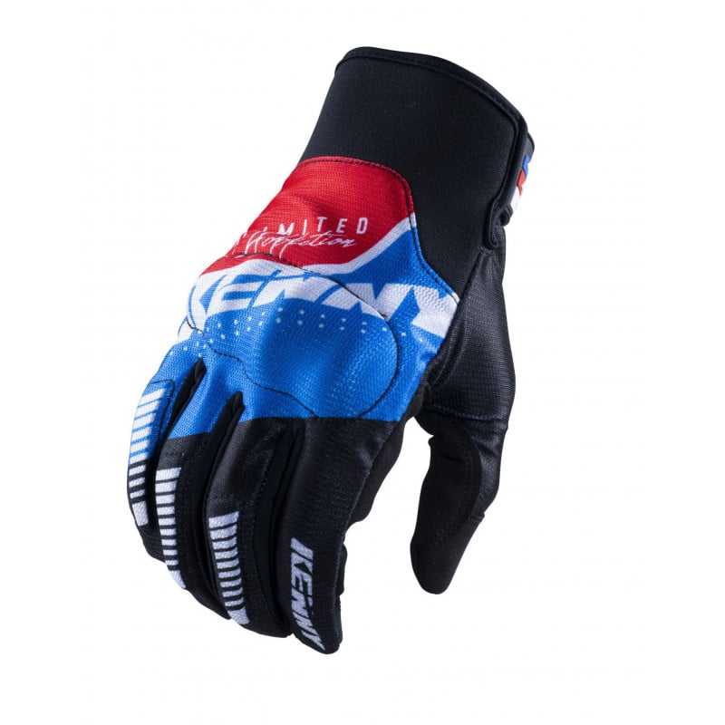 gants defender blue red