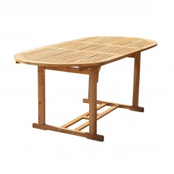 Table ovale en acacia (6/8 places) - WILSA