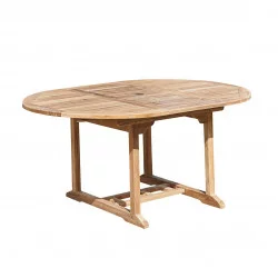 Table ovale en Teck Huilé (4/8 places) - WILSA