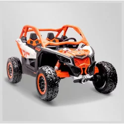 Buggy électrique enfant SMX CAN AM Maverick 24V Orange - APOLLO