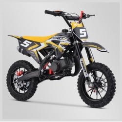 Moto Pocket Cross enfant Hiro Falcon 49CC Jaune - APOLLO