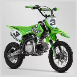 Moto Dirt Bike Sano RXF Rookie 125CC Semi-Auto Vert - APOLLO