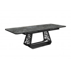 Table Ré 180/240cm (8 places) - Châssis Graphite - Plateau Kedra - OCEO