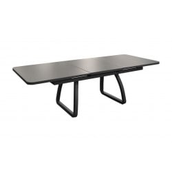 Table Oléron 180/240 cm (8 places) - Châssis Graphite - Plateau Kedra - OCEO