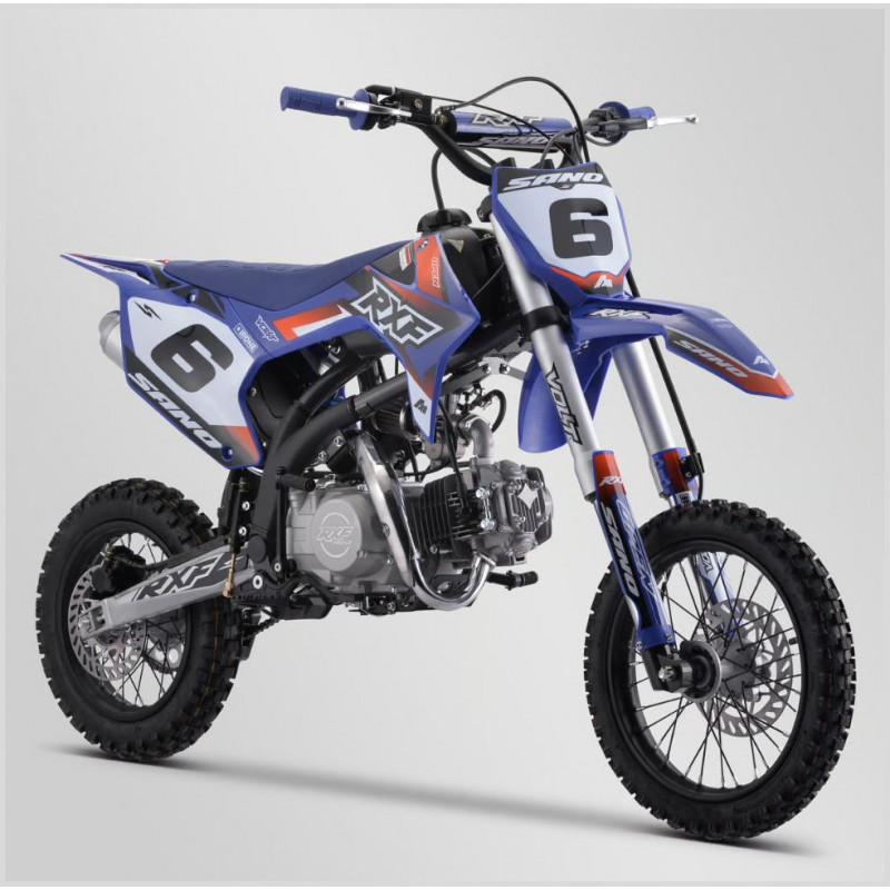 moto dirt bike sano rxf open 150cc bleu