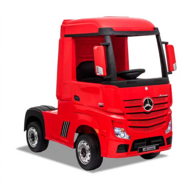 camion électrique enfant mercedes actros rouge