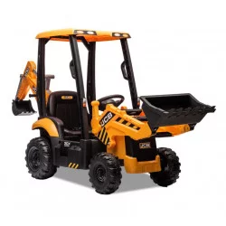 Tractopelle électrique enfant JCB 12V Jaune - APOLLO