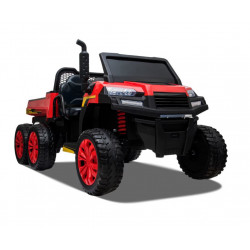 Tracteur électrique enfant 6x6 avec benne basculante Rouge - APOLLO