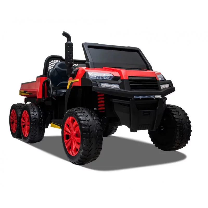 tracteur enfant 6x6 avec benne rouge