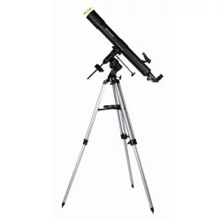 Télescope Quasar 80/900 EQ3 à lentille avec adaptateur smartphone et filtre solaire - BRESSER