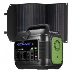 Set Station d'alimentation 600 watts + Panneau solaire 90 Watts - BRESSER