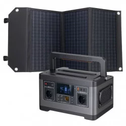 Set Station d'alimentation 500 watts + Panneau solaire 60 Watts - BRESSER