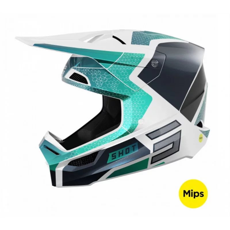 Casque Shot Race Phaser - Blue Turquoise Pearly