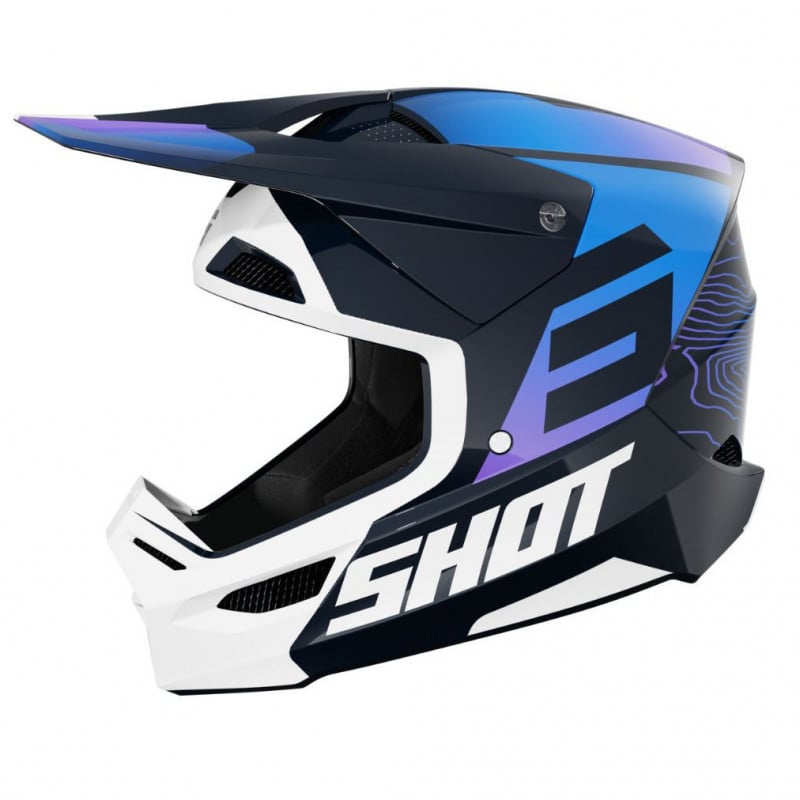 casque furious apex blue glossy