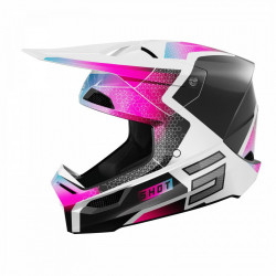 Casque enfant Furious Phaser Black Blue Pink Pearly - SHOT