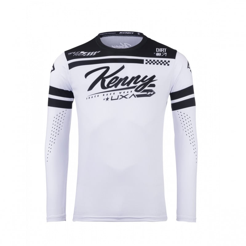 maillot track dirt white