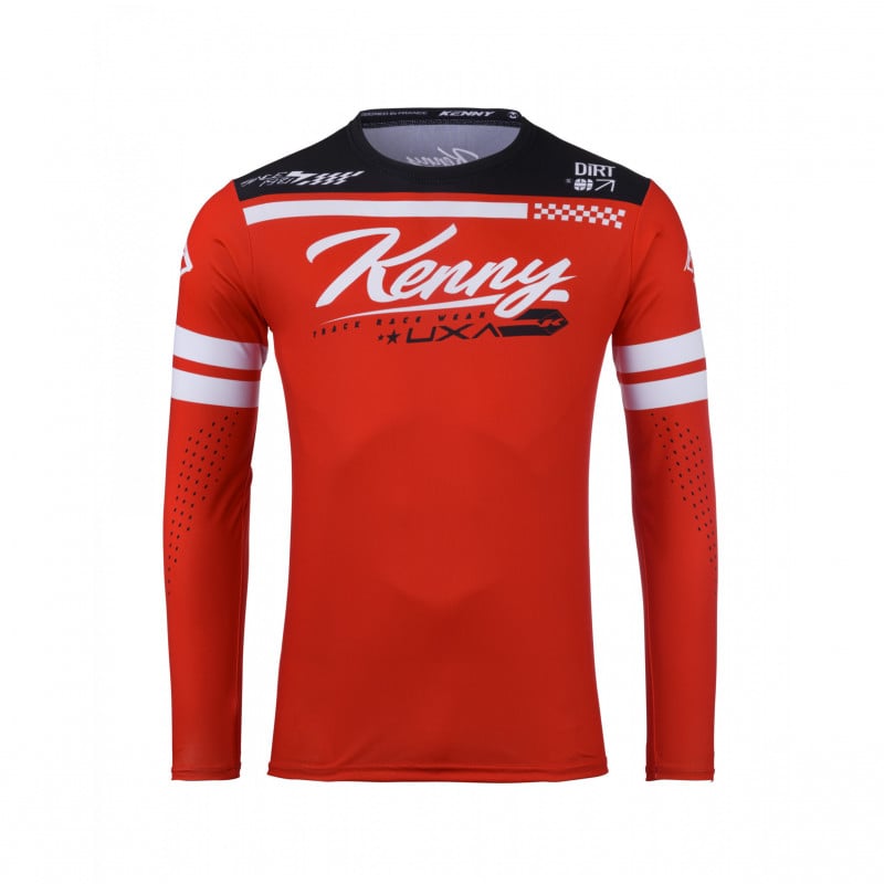 maillot track dirt red