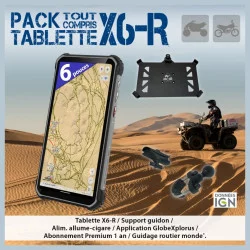 Pack Smartphone GlobeXplorer X6-R Quad Moto SSV - GLOBE