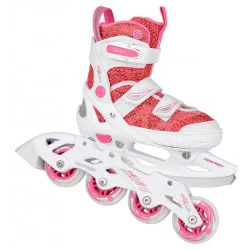 Rollers / Patins à glace enfant Enbo Duo Ajustable Roller Fille Rose - TEMPISH