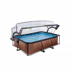 Piscine 220 x 150 x 65 cm - avec pompe filtrante et dôme - EXIT TOYS