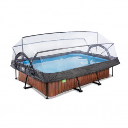 Piscine 300 x 200 x 65 cm - avec pompe filtrante et dôme - EXIT TOYS