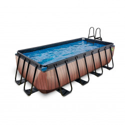 Piscine 400 x 200 x 100 cm avec pompe filtrante - EXIT TOYS