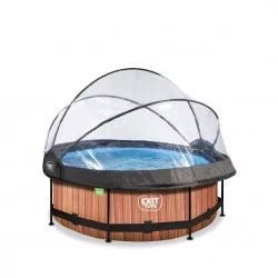 Piscine ⌀ 244 x 76 cm avec pompe filtrante et dôme - EXIT TOYS