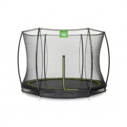 Trampoline enterré Silhouette ø244cm avec filet de sécurité - EXIT TOYS