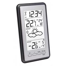 Station météo avec alarme WS9130 argent/gris