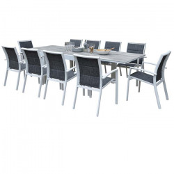 Ensemble ModuloWood Table 6/10 places +10 Fauteuils - WILSA