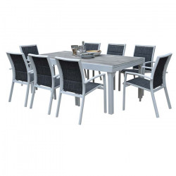 Ensemble ModuloWood Table 8/12 places + 8 Fauteuils - WILSA